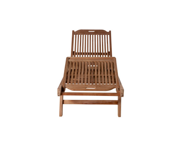 木制日光浴床在白色的背景图片下载