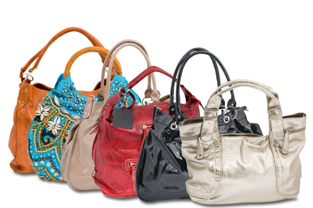 一系列不同颜色和风格的女性手袋图片下载