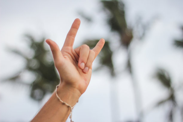 重金属手势图片下载