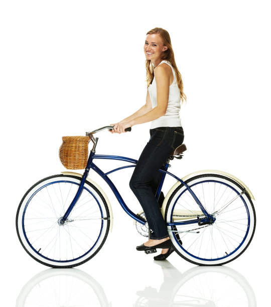 骑自行车的漂亮姑娘图片下载