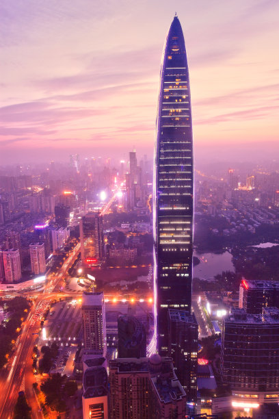 中国深圳的摩天大楼素材图片