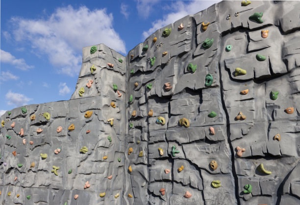 户外攀岩墙图片下载