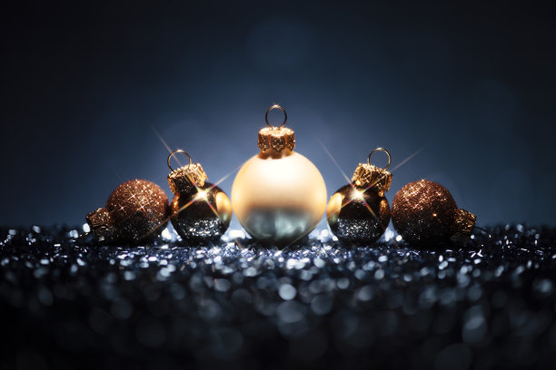 金色圣诞贺卡照片背景派对邀请高雅装饰图片下载