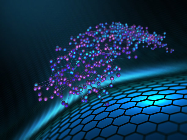 分子宇宙，抽象的科学背景素材图片