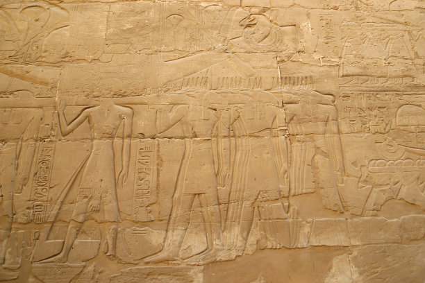 卡纳克神庙的象形文字图片下载