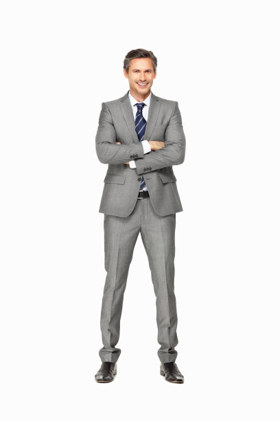 双臂交叉的成功商人图片下载