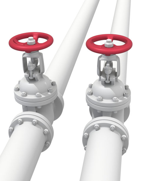 带红阀的管路图片下载