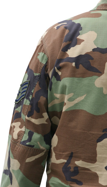 士兵背后孤立在白色图片下载