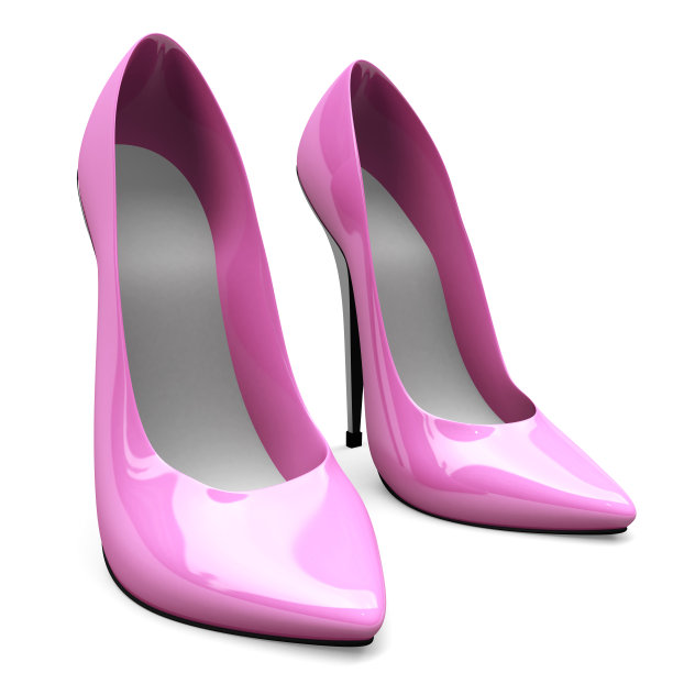 3D一双粉色高跟鞋图片下载