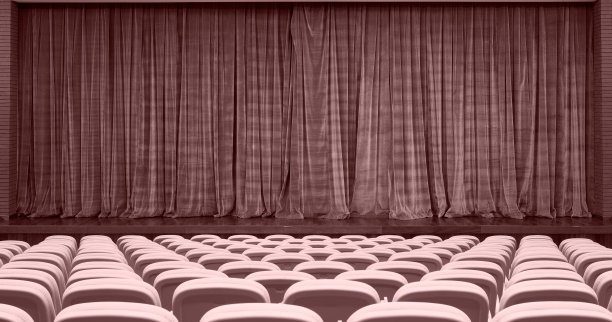 天鹅绒窗帘和座椅图片下载