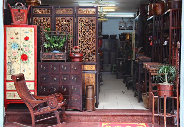 东方古董店素材图片