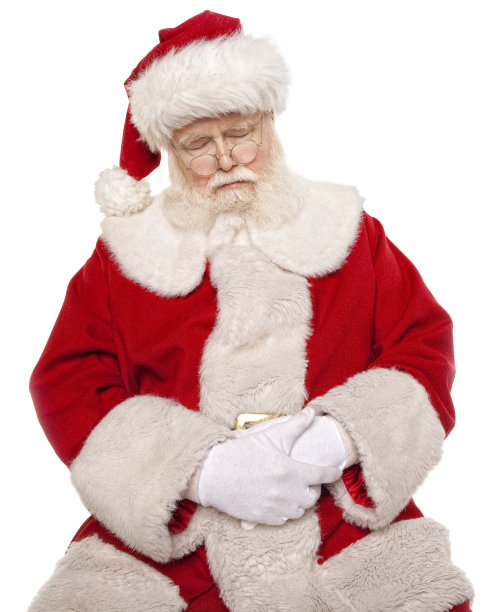 真正的圣诞老人睡觉的照片图片下载