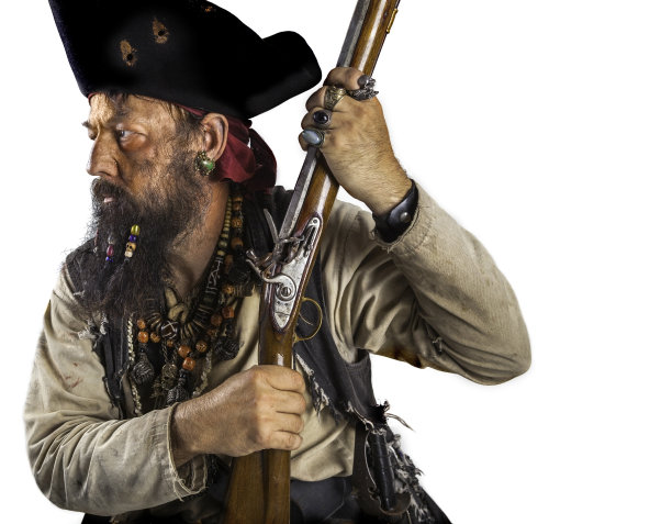 拿着步枪的海盗图片下载
