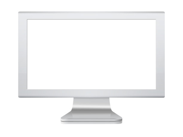 电脑显示器，黑白屏幕图片下载