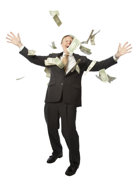 商人用金钱图片下载