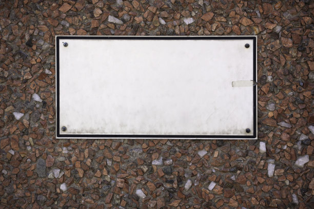 墙上的空白标志图片下载