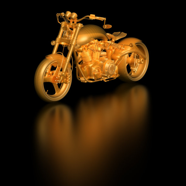 3d草图蓝图摩托车图片下载