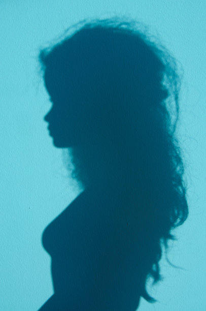 凌乱的头发轮廓图片下载