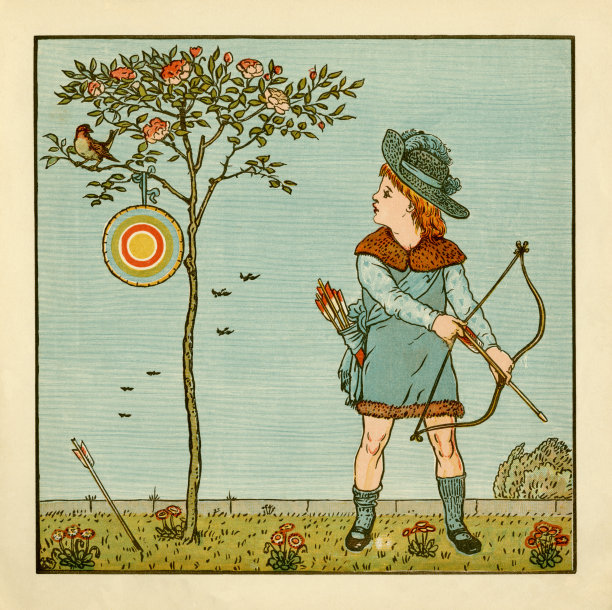 带着弓箭的小男孩图片下载