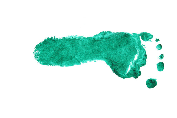 绿色婴儿足迹图片下载