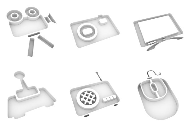 白色图标-多媒体图片下载