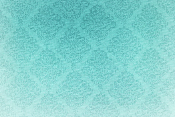 绿松石维多利亚图案亚麻织物纹理图片下载