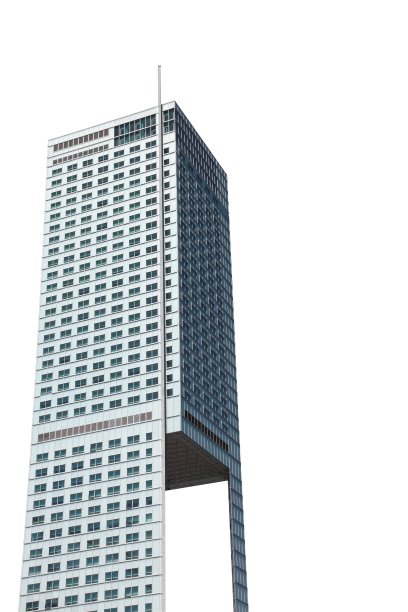 城市景观孤立在白色XXXL大小图片下载