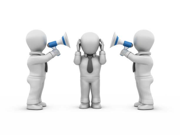 商人用扩音器说话图片下载