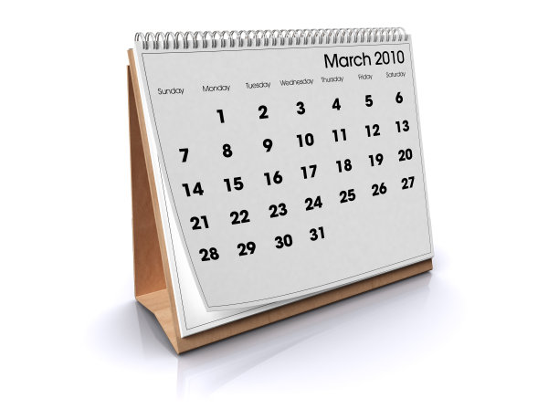 2010年3月日历图片下载