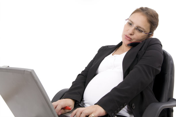 怀孕的商业女性图片下载