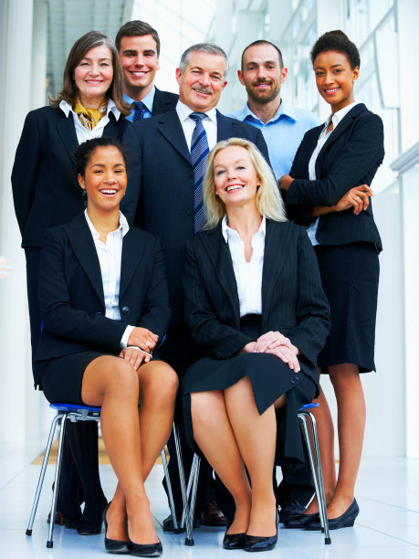 商业团队的合影图片下载