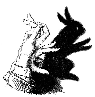 仿古Shadowgraphy插图:兔子图片下载