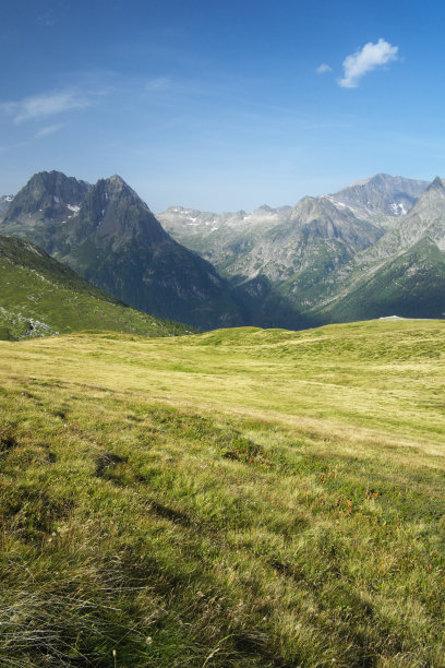 阿尔卑斯山的山脉景观图片下载