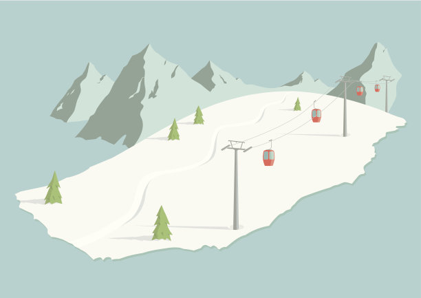 滑雪坡素材图片