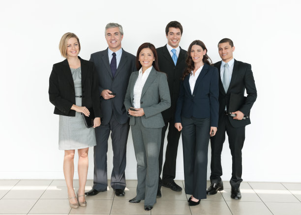 快乐的多民族企业高管图片下载