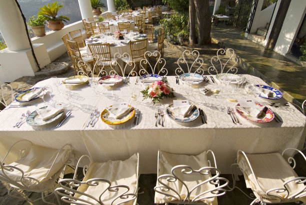 户外婚宴准备图片下载