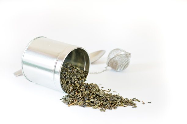 散茶和滤网图片下载