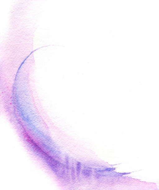 漂亮的紫色，粉红色和蓝色水彩波浪在白色的背部图片下载