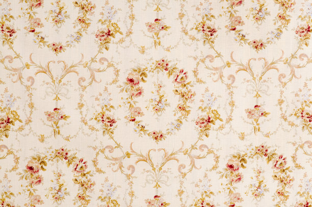 民谣花束中等古董花卉织物图片下载