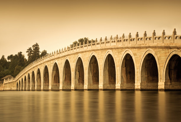 十七拱狮子桥素材图片