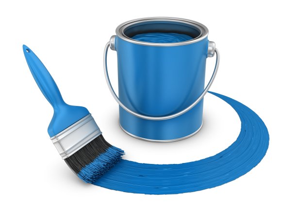 蓝色的油漆图片下载