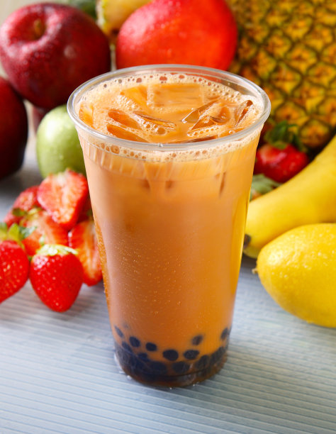 波霸奶茶素材图片