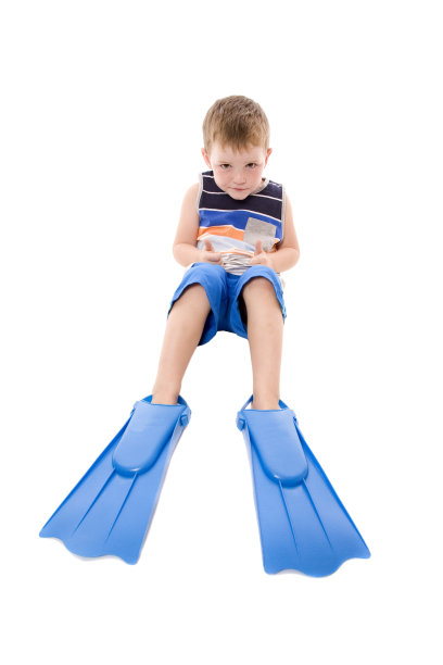 学龄前儿童的鳍状肢图片下载