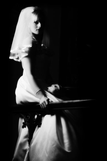 黑白新娘图片下载