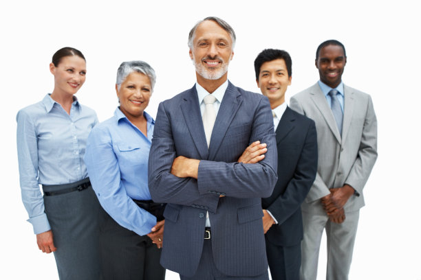 成功的商人和他的团队图片下载