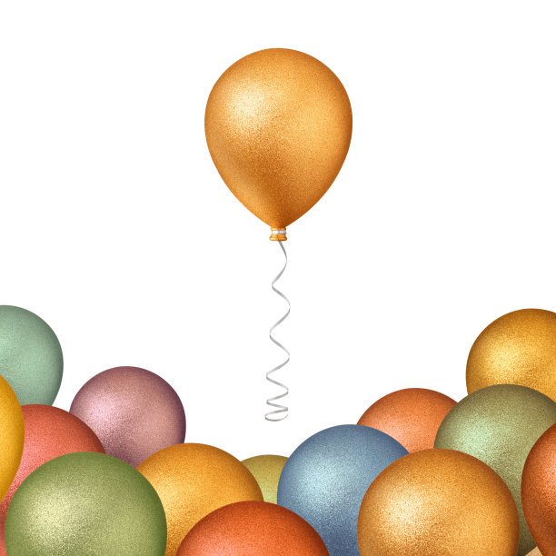 彩色的气球图片下载