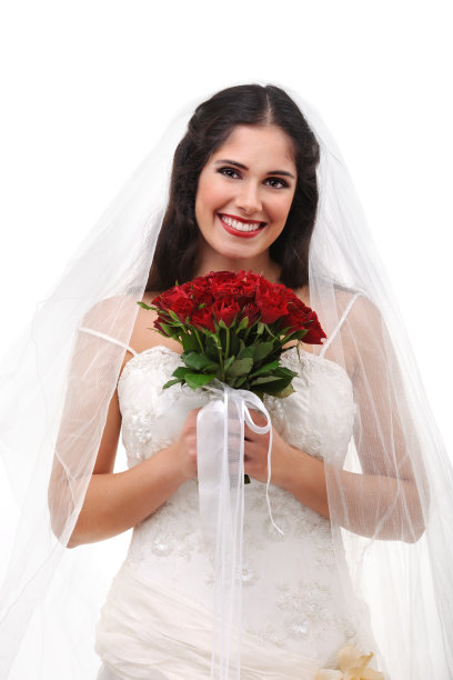 美丽的微笑的新娘图片下载