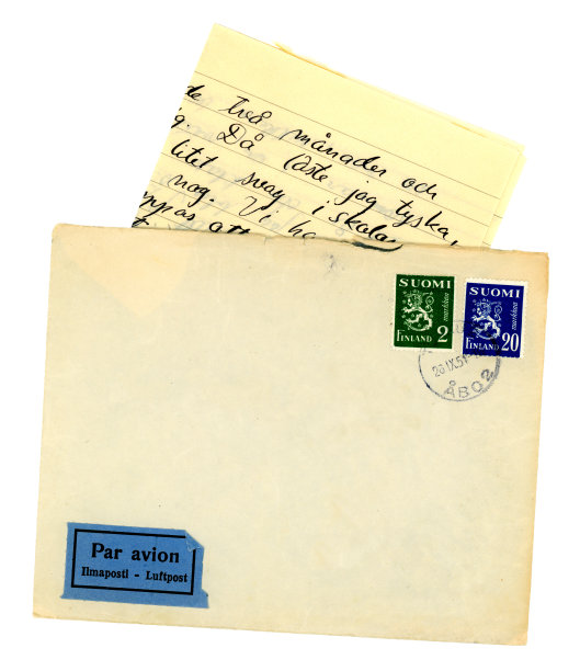 寄往芬兰的瑞典信件图片下载