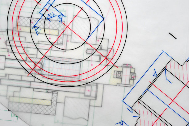彩色蓝图大纲工业设计打印输出图片下载