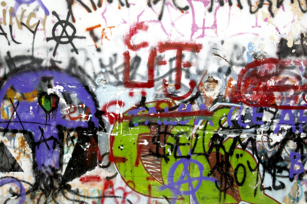 墙上的涂鸦图片下载